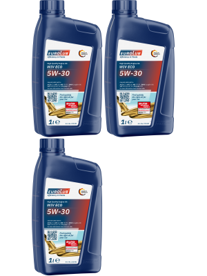 EUROLUB WIV ECO 5W-30 Motoröl 3x 1l = 3 Liter